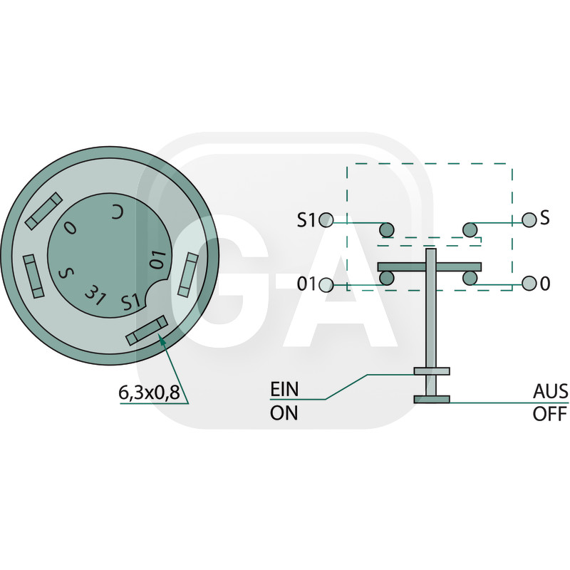 Interrupteur bouton poussoir